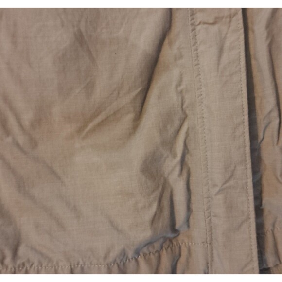 The North Face HyVent Coat Rain Jacket Beige Zip Hood Wind Pockets Womens Large - Picture 7 of 9